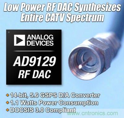 ADI�Ƴ�����DOCIS 3.0������RF DAC