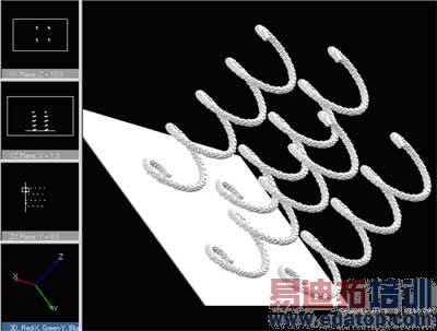 耗时97分钟后可以得到螺旋天线阵列的单频点特性