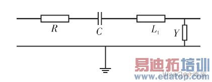 顶端加载后天线的等效电路