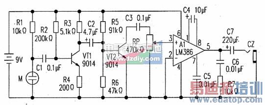 多用途电子泄漏检查仪电路图Sound amplifier