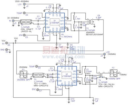 双转换接收器的完整原理图
