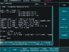 ͼ5��ͨ����ʽ�༭�����ɷ�ɢƵ��ʱ���źš�