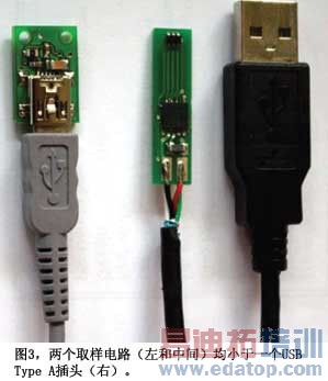 ͼ3����ȡ����·��С��һ��USBTypeA��ͷ
