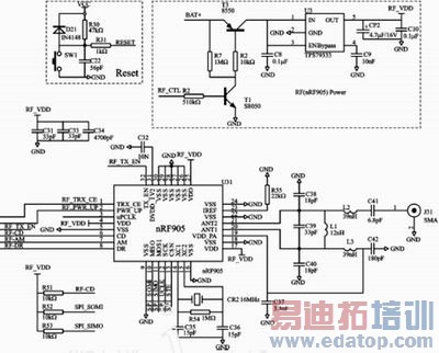 nRF905���Ƶ�·