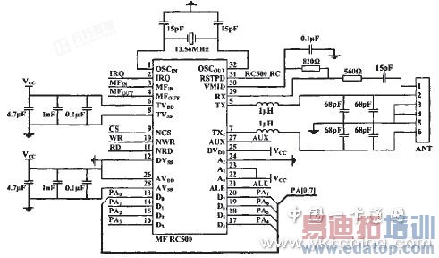 RFID 射频读写器硬件电路原理图