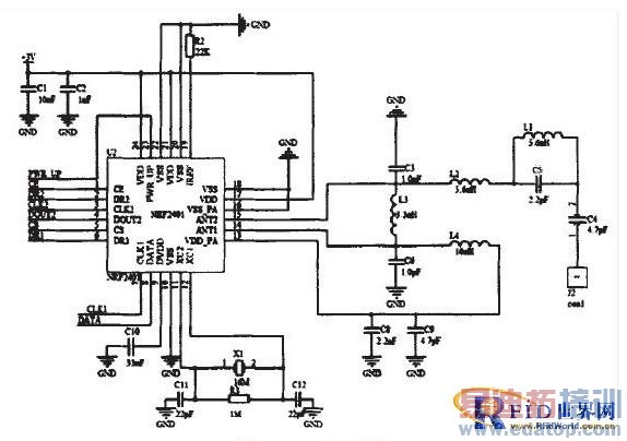 ͼ2  nRF2401ƥ���·