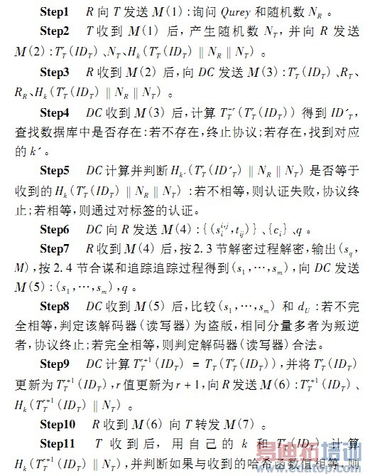 һ��RFID˫����֤����׷��Э��