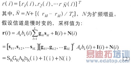 CDMA�л��ڿ������˲���ä����Ӧ���û�����㷨