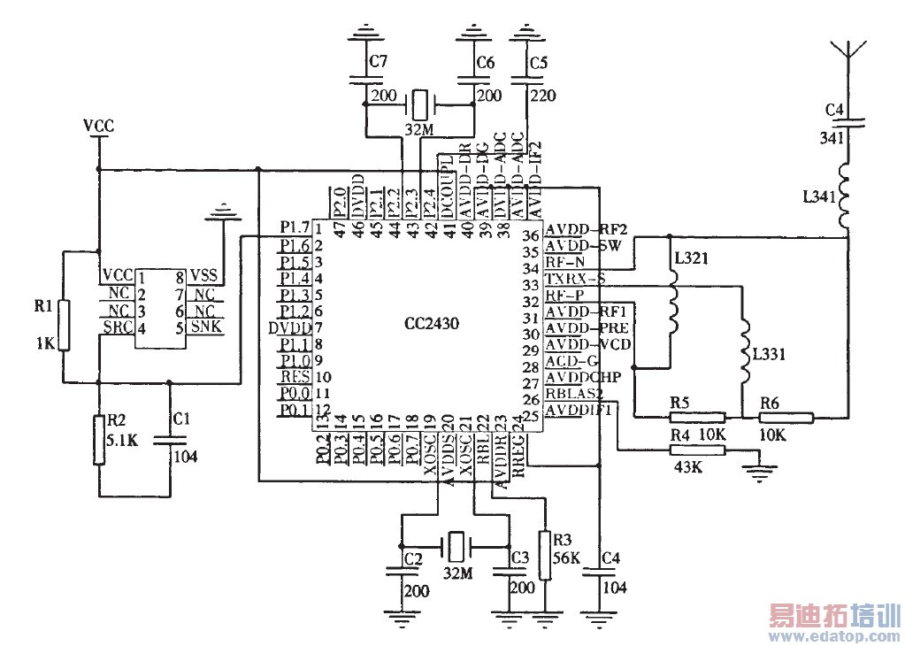 ͼ2ϵͳ��Ӳ����·ͼ