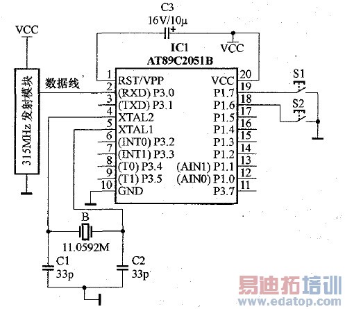 ͼ1 ���Ͷ˵�·ͼ