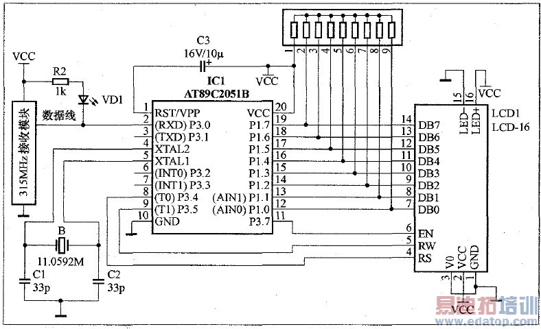 ͼ2 ���ն˵�·ͼ