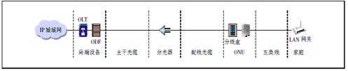 PON+LAN接入方式的组网