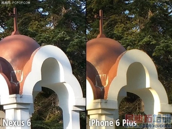 Moto Nexus 6/iPhone 6 Plus拍照对比
