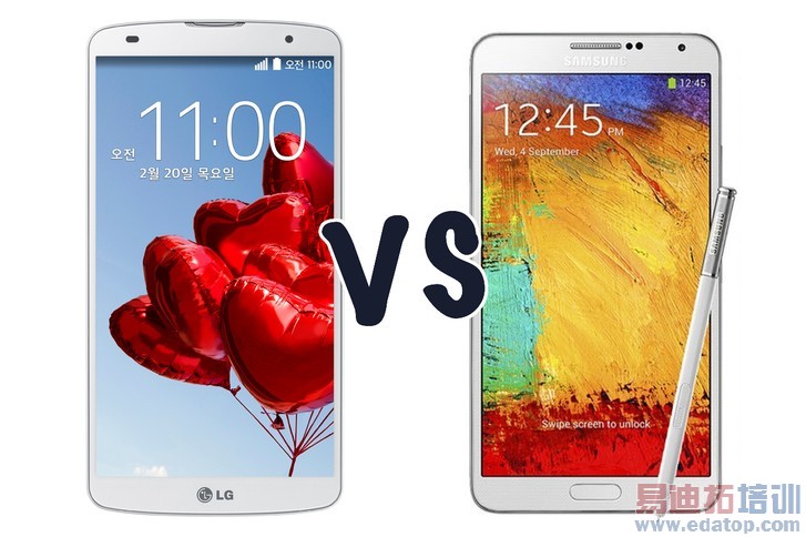 ���ʱ�ƴ��LG G Pro 2�Ծ�����Galaxy Note 3