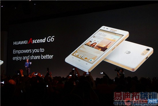 华为G6惊艳2014年MWC大会 机身厚度为7.85mm