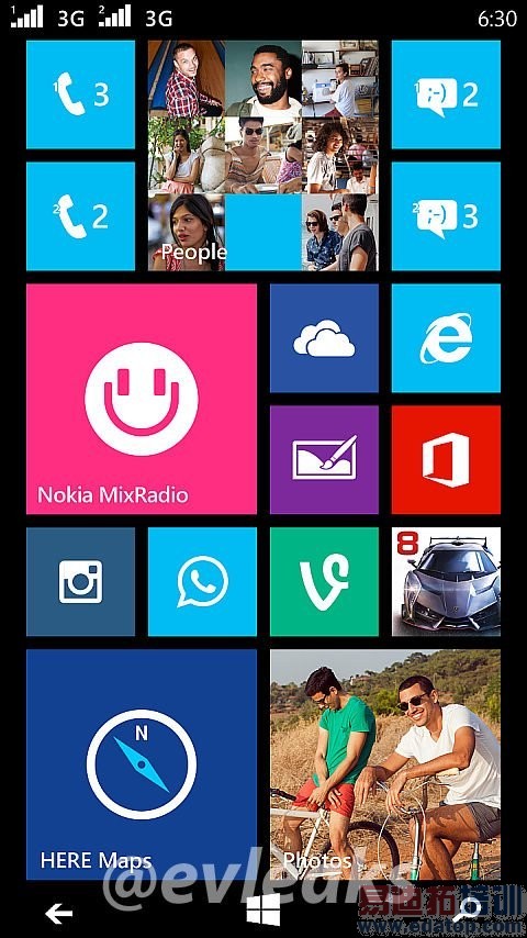 ����ŵ����Lumia 630��ͼй¶ ֧��˫�� 
