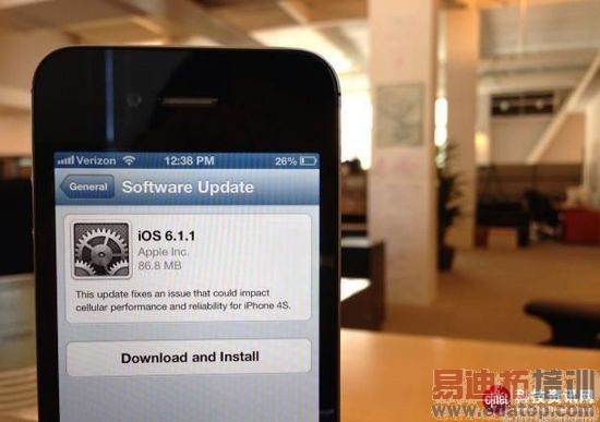����iPhone 4S�û���ԹiOS 6.1.1�ĵ����