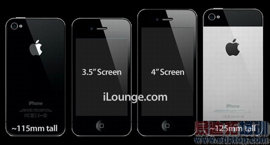 ���°�iPhone��Ļ��Ϊ4Ӣ�� �����䳤�ұ�20%