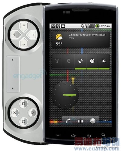 索爱推Android游戏平台智能手机 类似PSP Go