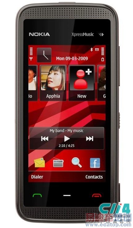 主打WAPI无线上网诺基亚5530触屏音乐手机登场