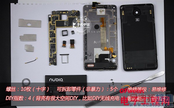 5.0英寸nubia Z5S真机拆解评测(多图)