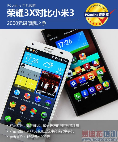 都来围观雷军余承东互掐:荣耀3X与小米3对比评测(图文)