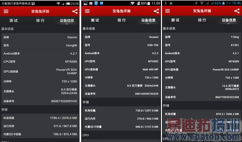 红米荣耀青葱对比评测