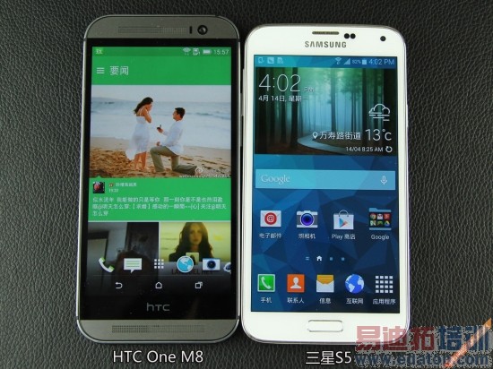 GALAXY S5�Ա�HTC One M8 ����������ܣ�ͼ��