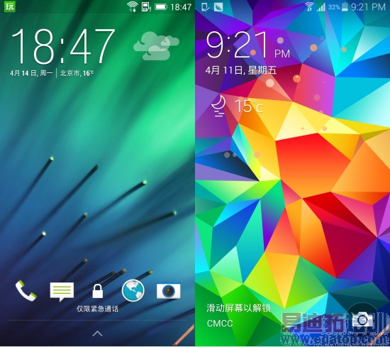 GALAXY S5�Ա�HTC One M8 ����������ܣ�ͼ��