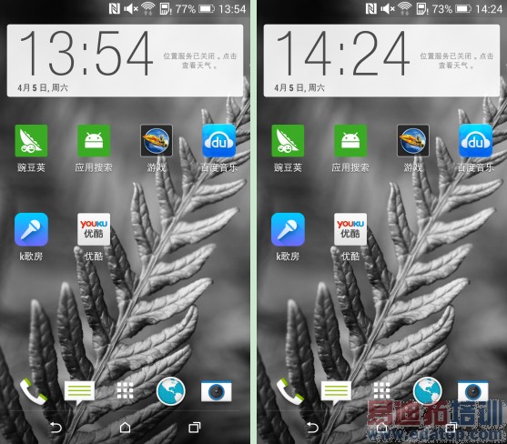 GALAXY S5�Ա�HTC One M8 ����������ܣ�ͼ��