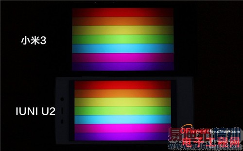 �ԱȲ�����IUNI U2 VSС��3 ��ǿ