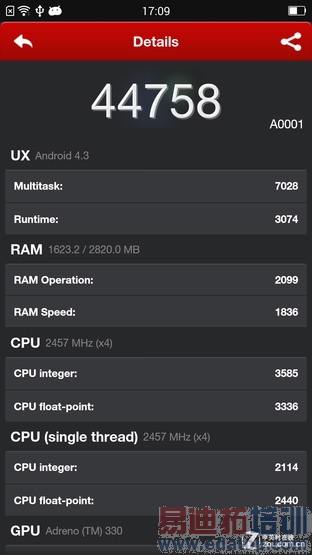 一加手机配高通骁龙801 性能完爆小米