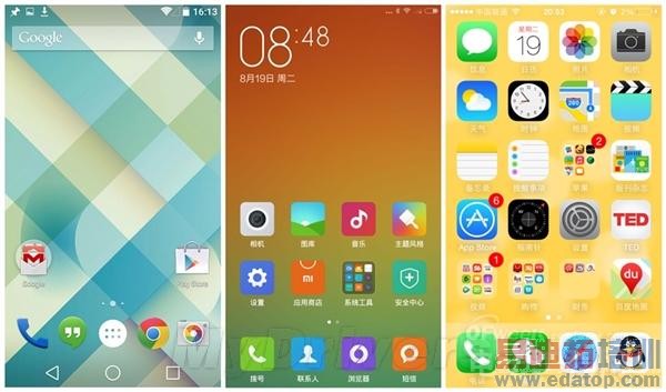 MIUI 6:站在Android L和iOS 7之间!