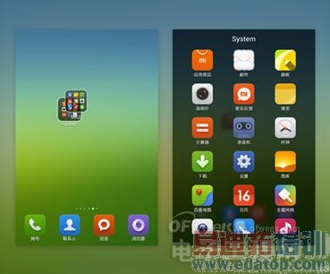 ����MX4����֮ǰ MX3������С��ϵͳ������ͼ�Աȣ�