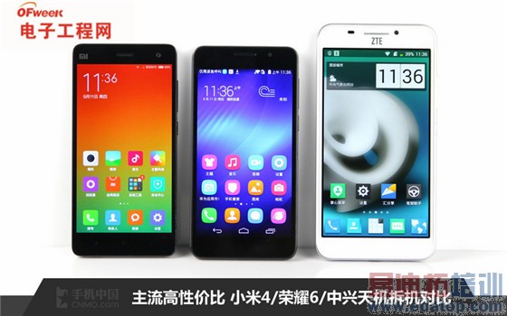 【终极评测】小米4/荣耀6/中兴天机拆机对比 不输魅族?