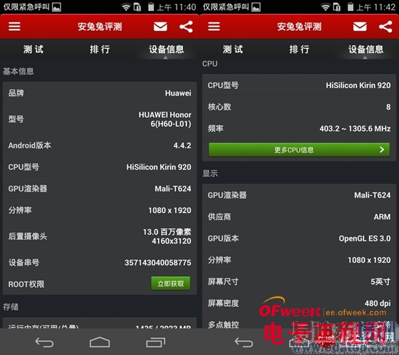 华为荣耀6全面评测:强悍的海思麒麟920