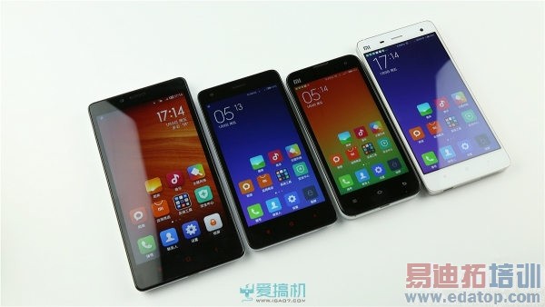 红米2全面测评:小米家族小米2s、红米note小米4横向对比