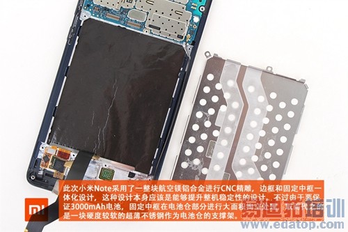小米Note真机拆解 高配置让MX4 Pro/大神x7颤抖