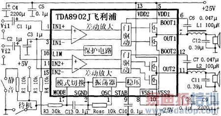 ����TDA8902J�����ֹ���PCB�����