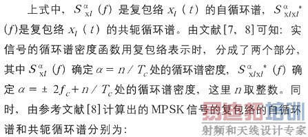 一种基于循环谱的接收信号功率检测算法