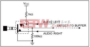 图1. 插孔自动检测电路