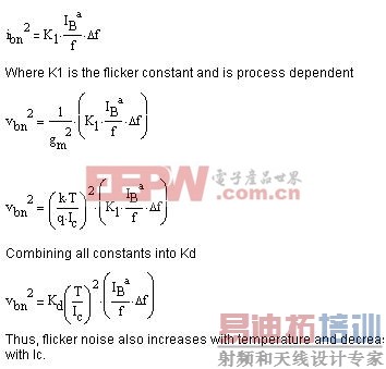 闪烁噪声电压关系