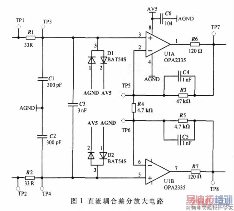 直流耦合差分放大电路