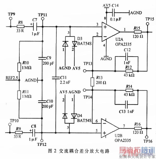 交流耦合差分放大电路