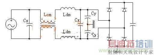 典型EMI滤波器电路