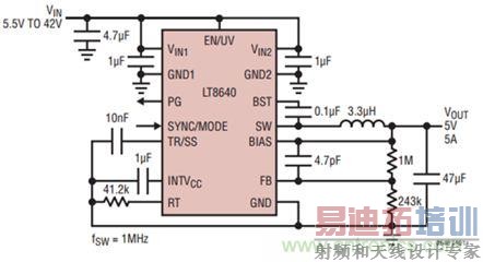 汽车电子之低EMI同步降压型转换器