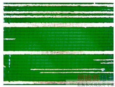 这是应用密封薄膜后的图像(5mil线-显微镜图像)