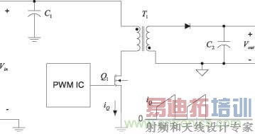 �����ķ���ת������ʾ��û���˲���MOSFET����