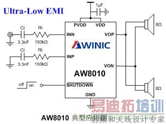 AW8010 典型应用图