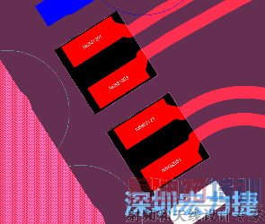 叠层调整后QFN焊盘阻抗优化示意图-深圳宏力捷